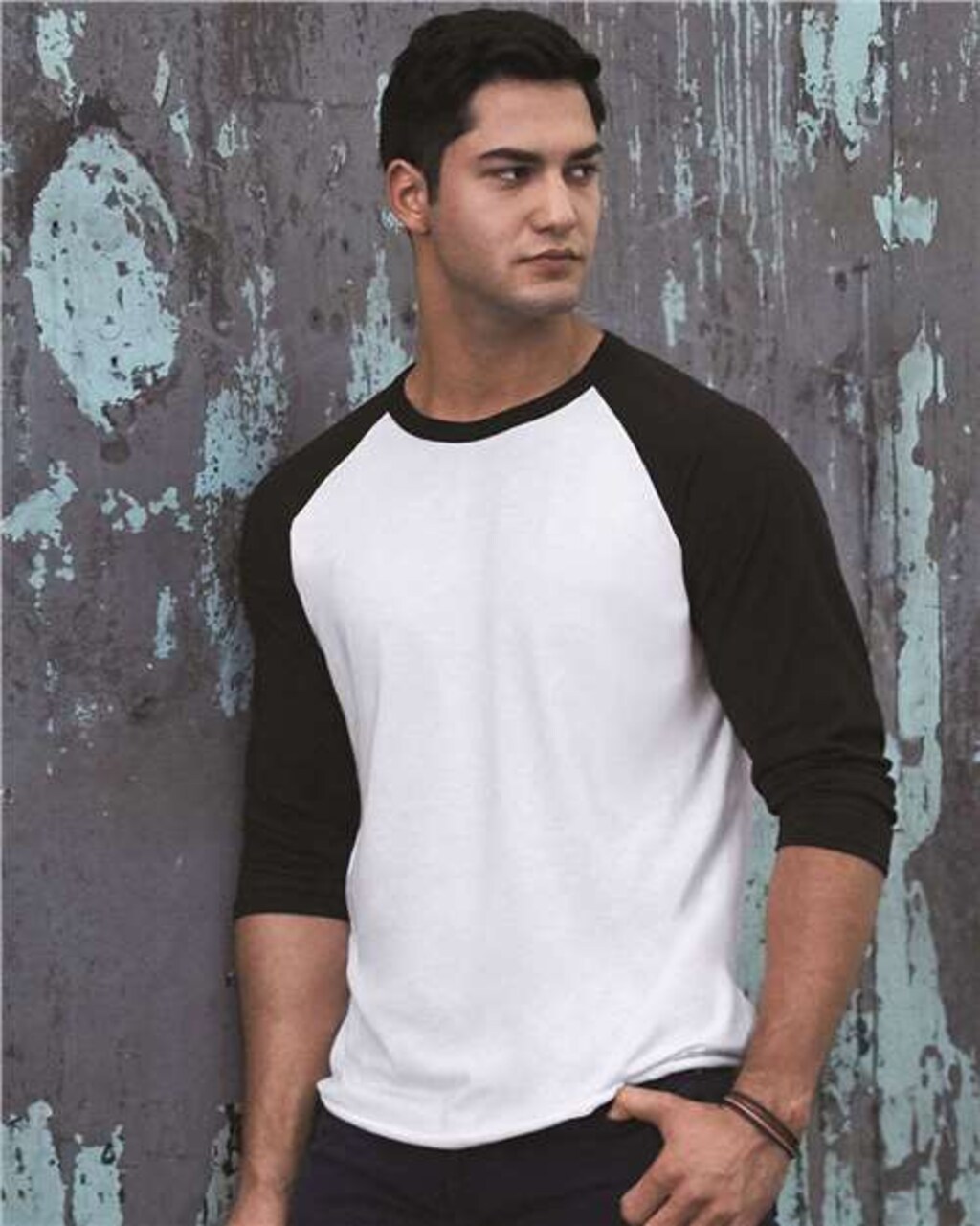 JERZEES® Three Quarter Sleeve Raglan Crewneck Baseball T-Shirt
